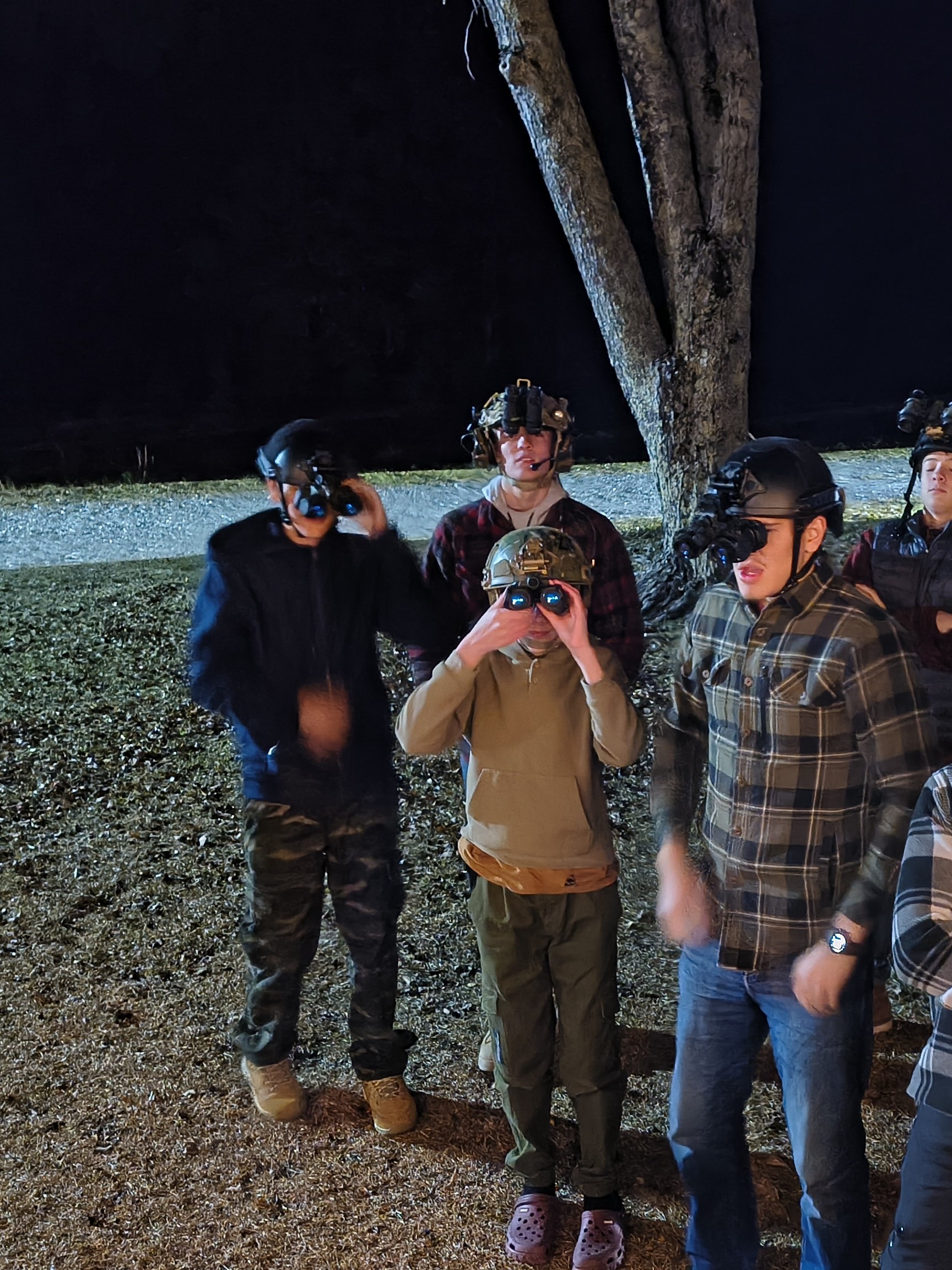 Pursuit youth learning night observation and field skills